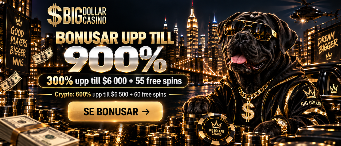 Bonusar hos Big Dollar Casino